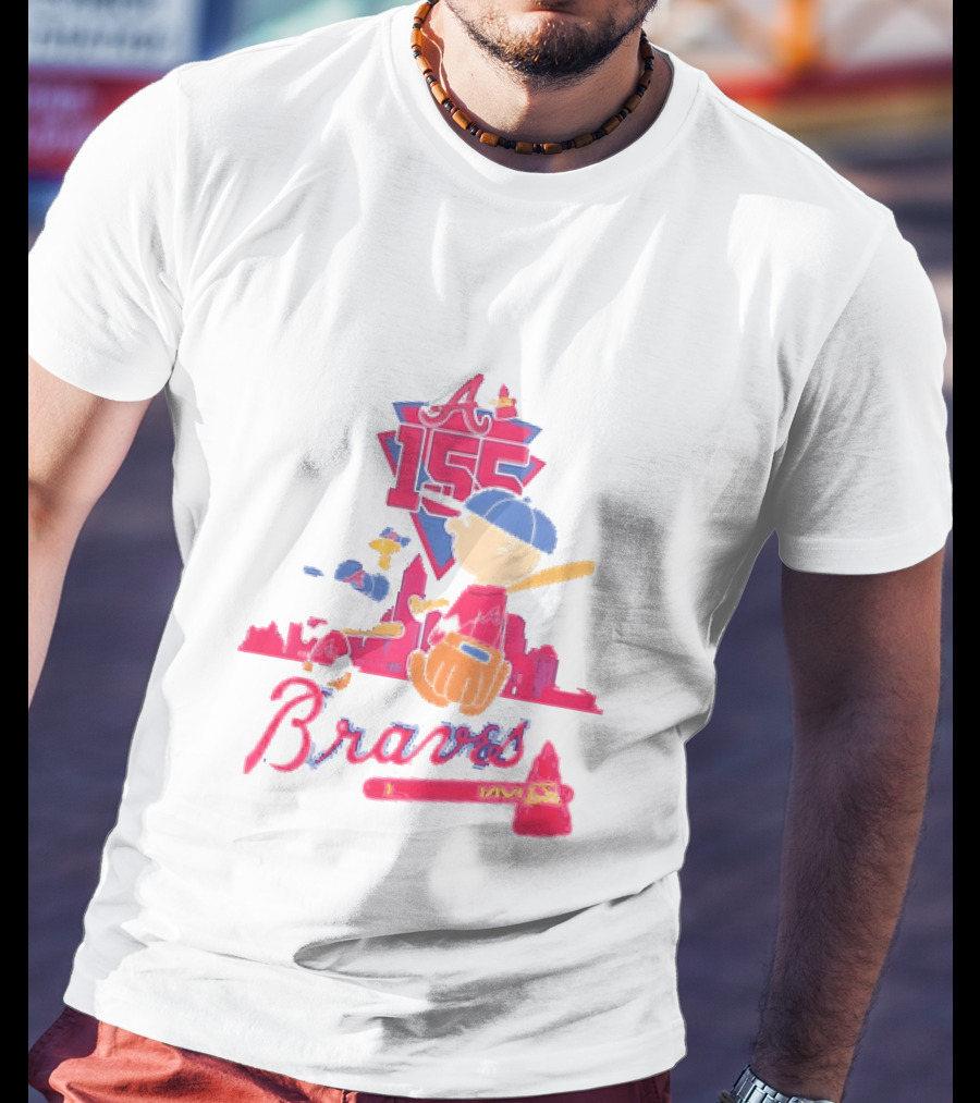 155th Anniversary Atlanta Braves Charlie Brown Snoopy 1871 2026 T-Shirt
