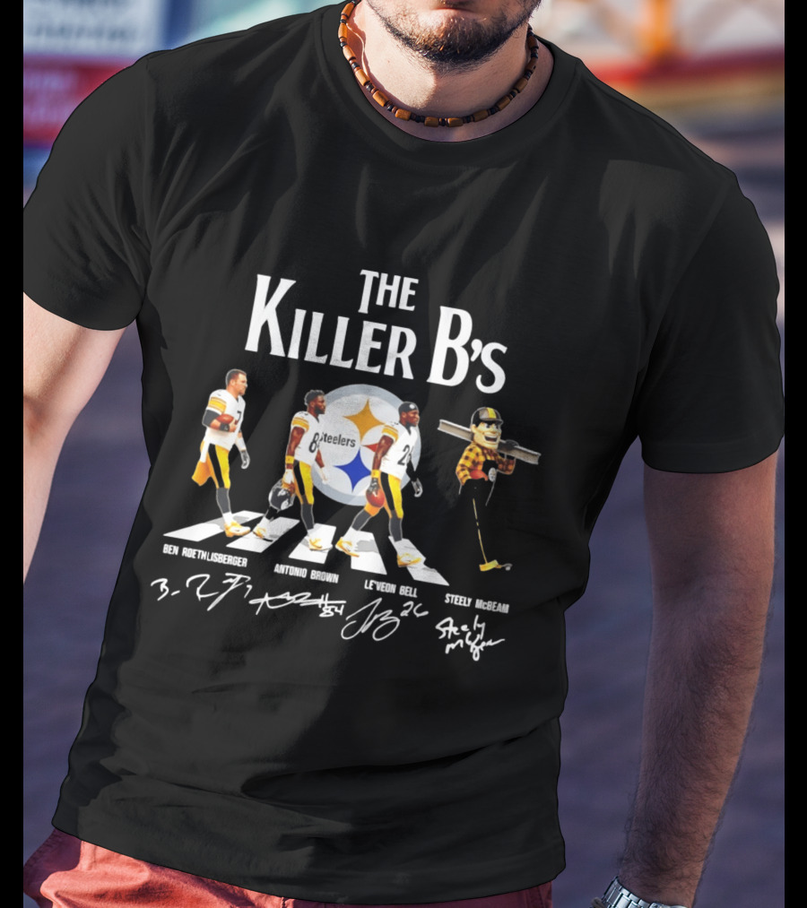 The Killer B's Ben Roethlisberger Antonio Brown Le'Veon Bell Steely McBeam Steelers T-Shirt