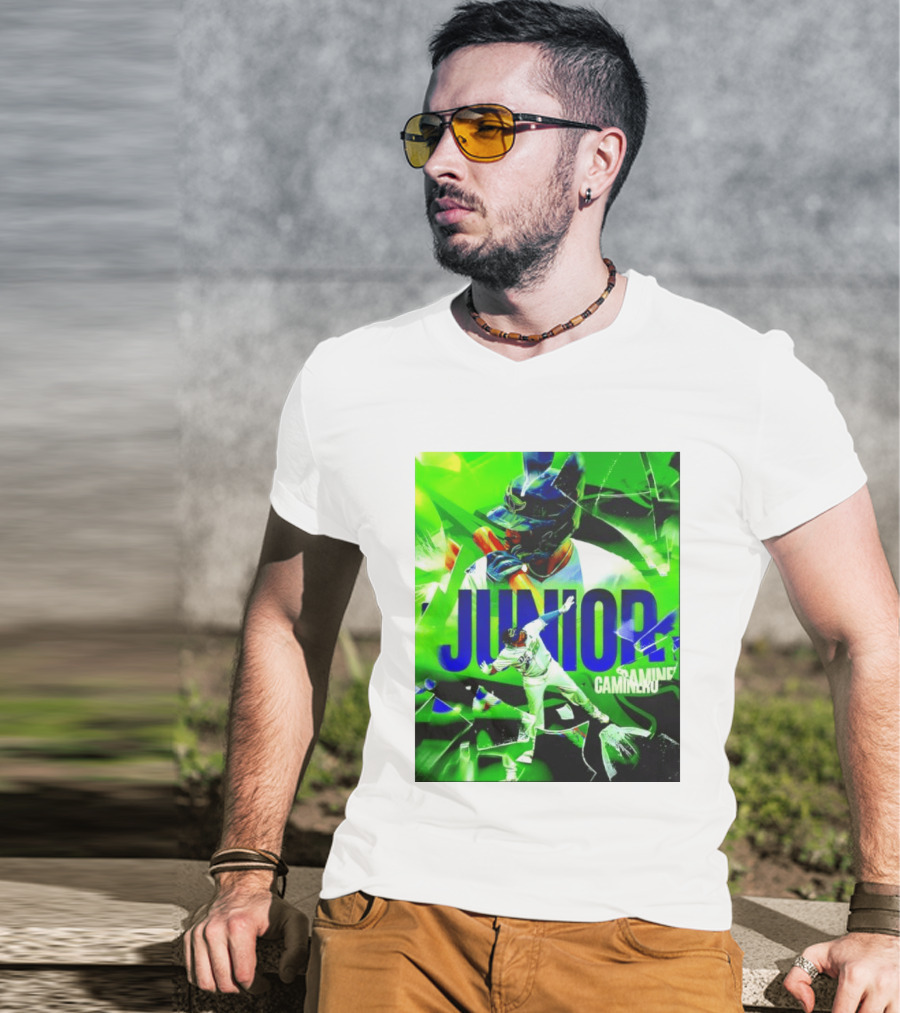 Junior Caminero Tampa Bay Rays La Maxima Baseball Legend T-Shirt