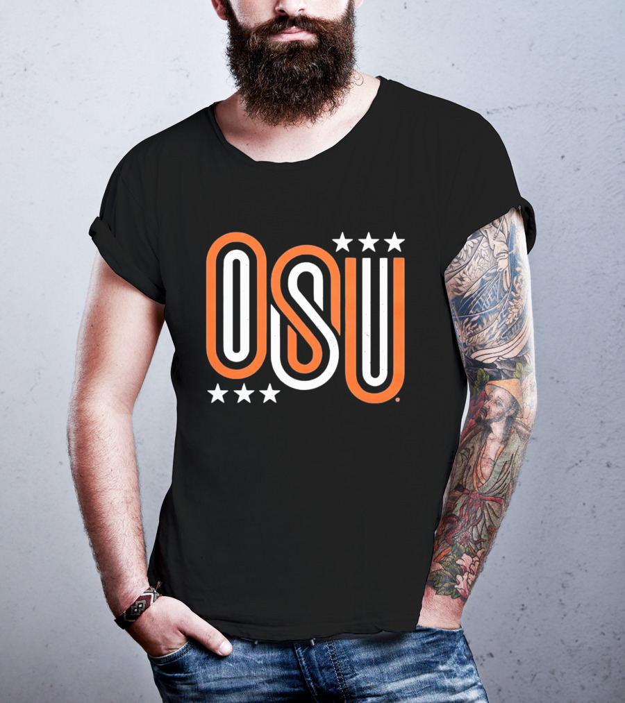 OSU Stars Orange White T-Shirt