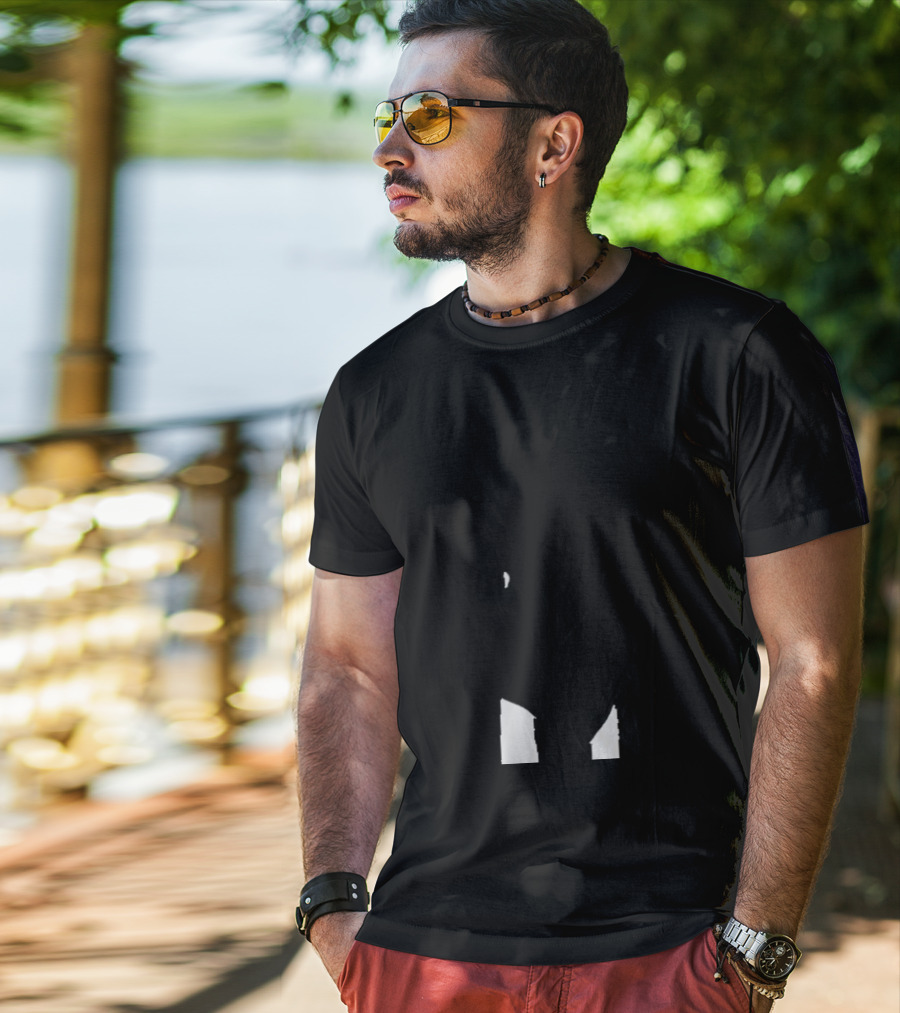 Bad Bunny Bunny Face Split Sunglasses T-Shirt