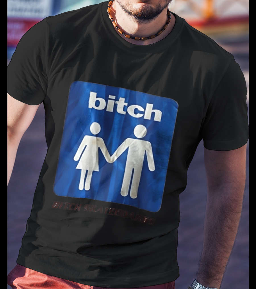 Bitch Skateboards Logo Holding Hands T-Shirt