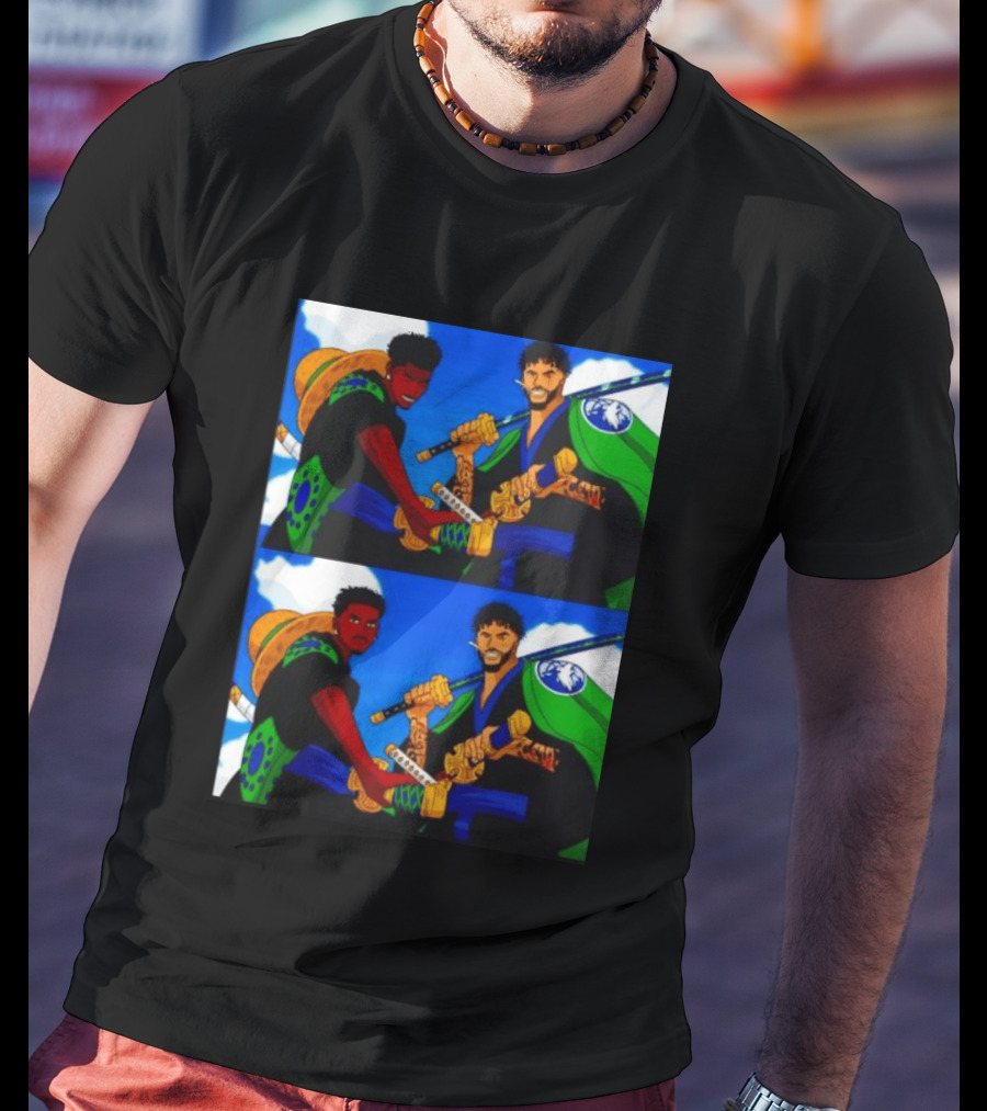 Edwards Luffy Towns Zoro Minnesota Timberwolves One Piece Crossover Fan T-Shirt
