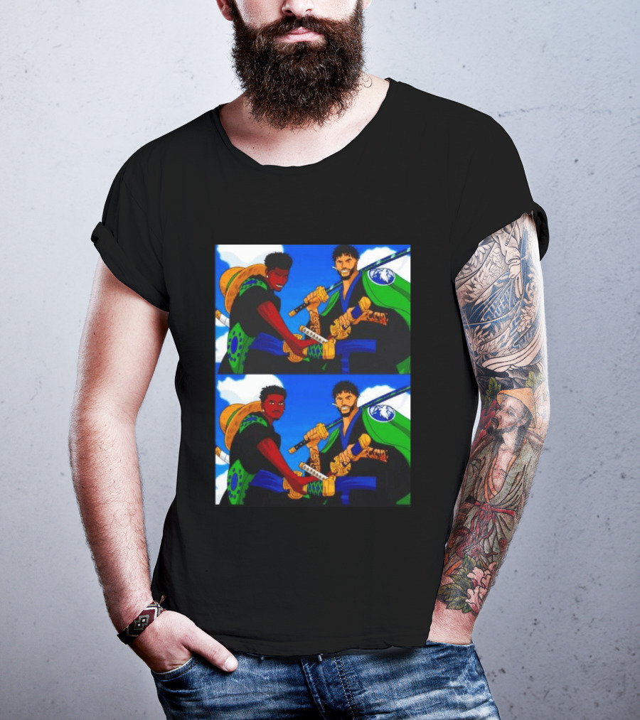 Edwards Luffy Towns Zoro Minnesota Timberwolves One Piece Crossover Fan T-Shirt
