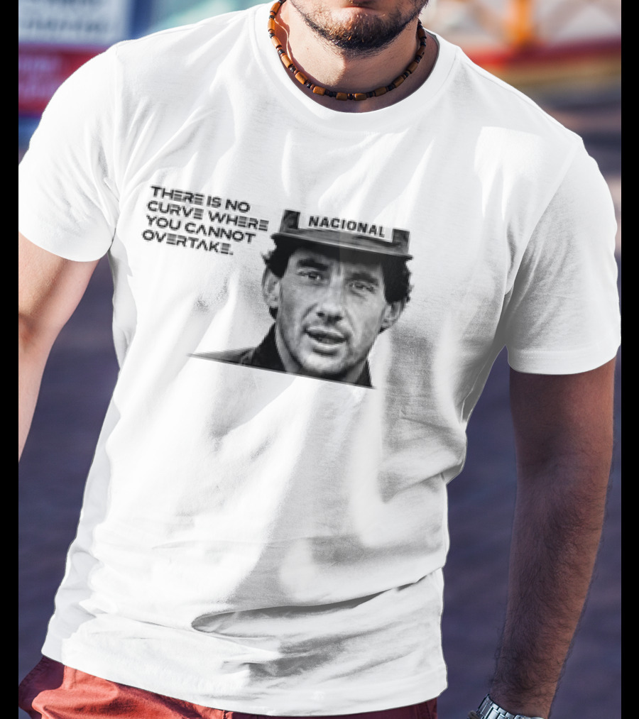 Neymar Ayrton Senna No Curve Where You Cannot Overtake Brazilian Legends T-Shirt