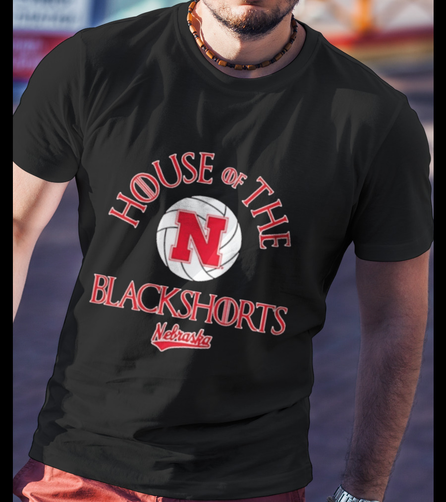 House Of The Blackshorts Nebraska Cornhuskers Volleyball N T-Shirt