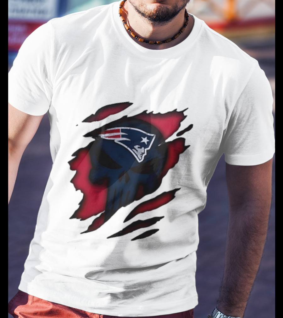 Patriots Skull Rip T-Shirt