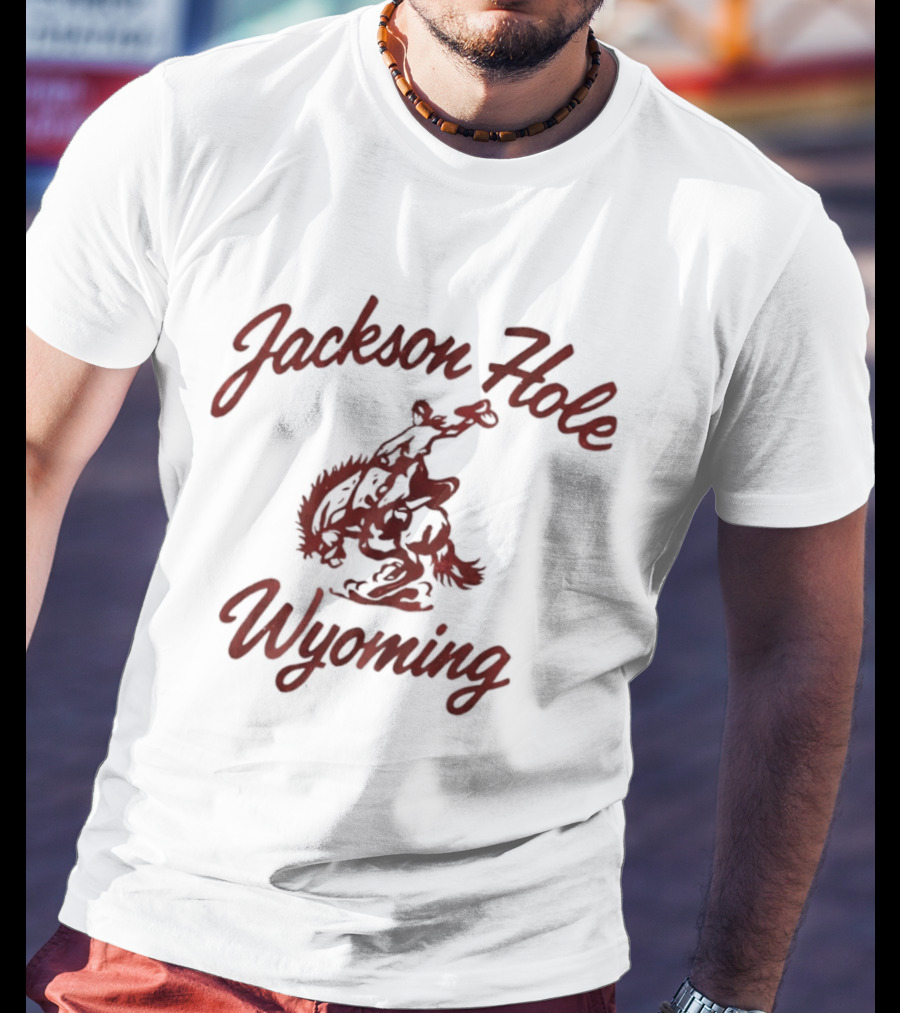 Jackson Hole Wyoming Cowboy Rodeo Rider T-Shirt