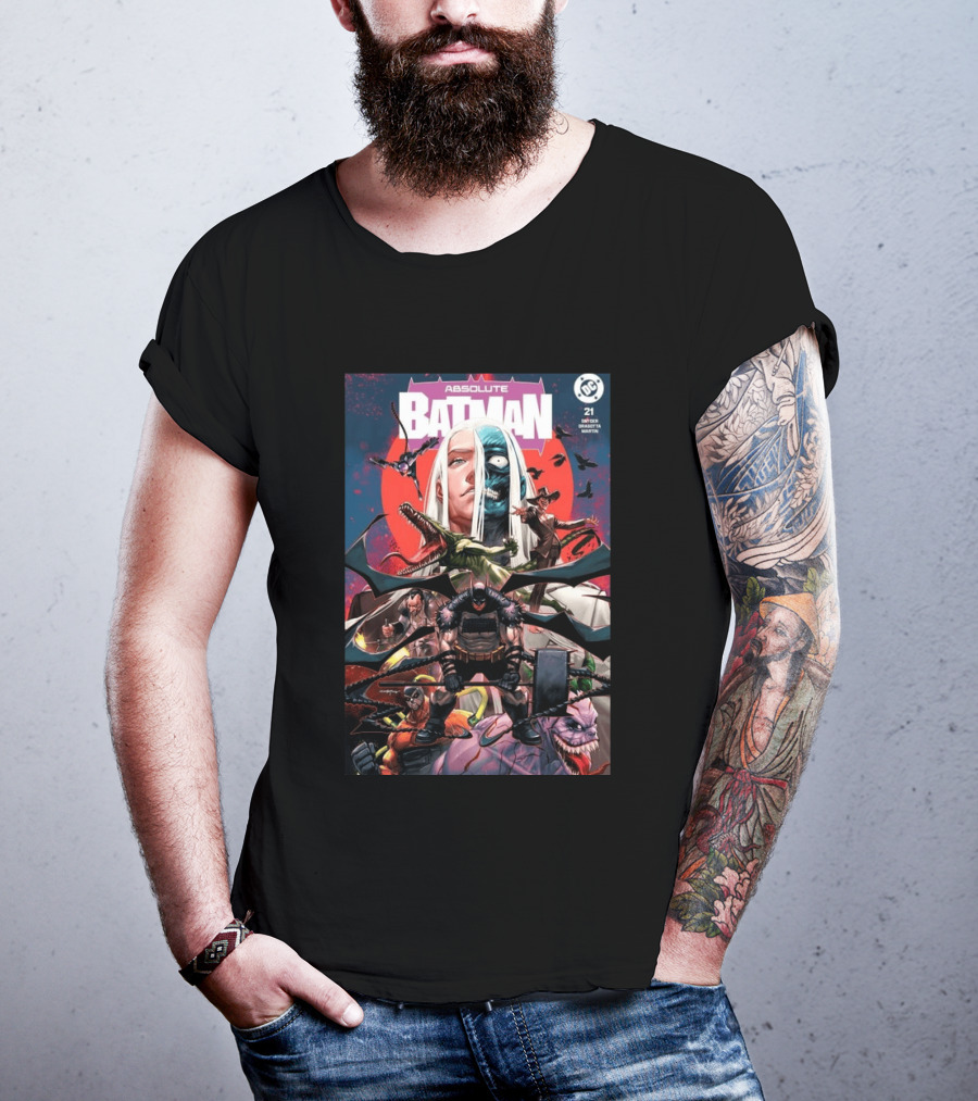 Absolute Batman #21 Santa Fung 2nd Special Gold Spot Foil Variant Knight Snyder Capullo Martini DC Comics T-Shirt