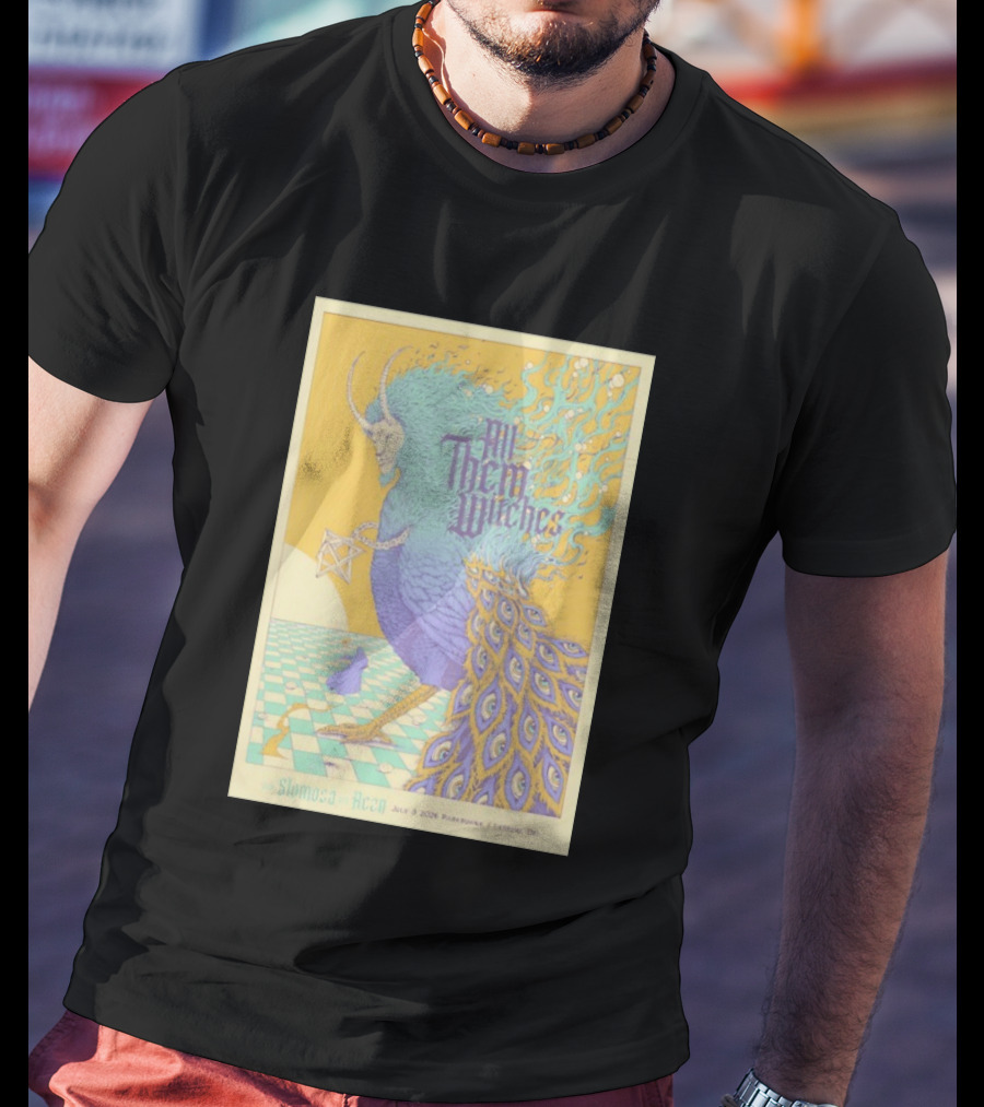 All Them Witches July 3 2026 Parkbuhne Leipzig DE Vintage With Slomosa And Rezn T-Shirt