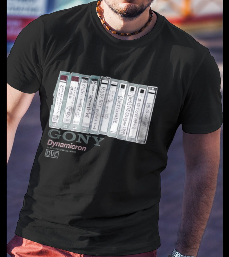 BEASTIE Glasgow 1999 Gony Dynamicron VHS Collection T-Shirt