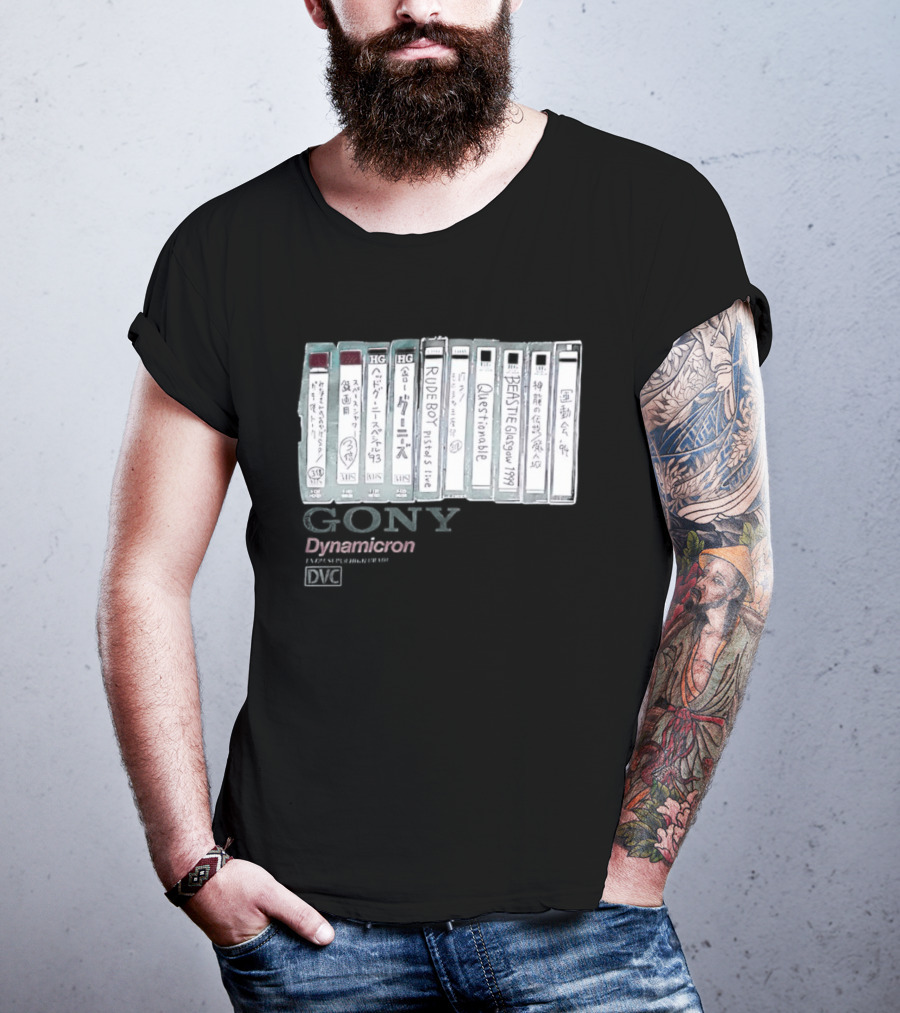 BEASTIE Glasgow 1999 Gony Dynamicron VHS Collection T-Shirt