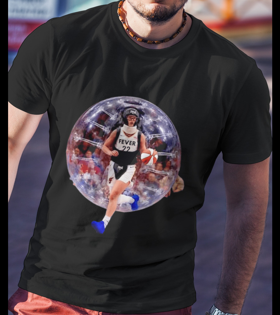 Caitlin Clark Indiana Fever Zorbing Body Ball Sports Fan Novelty T-Shirt