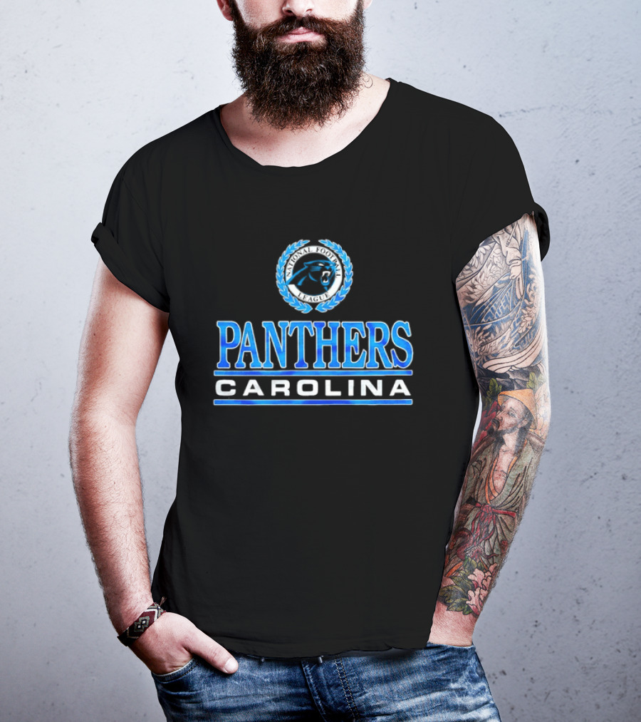 Carolina Panthers Blue Emblem Crest T-Shirt