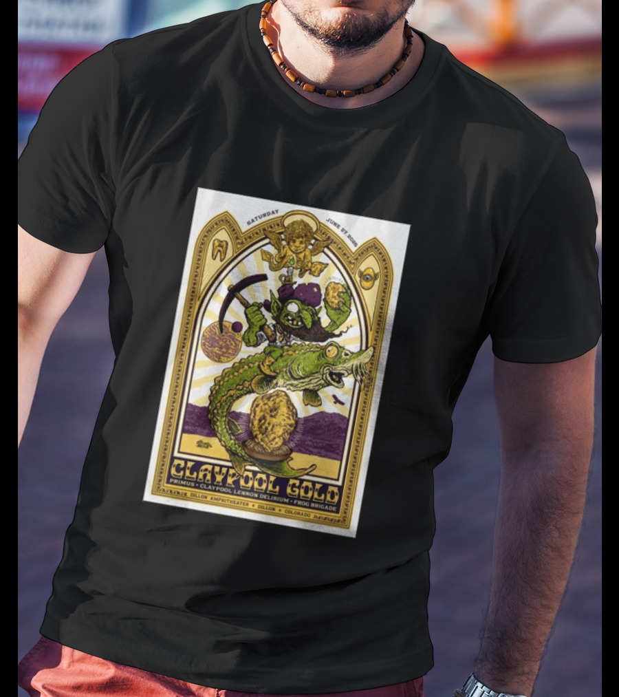 Primus Claypool Lennon Delirium Frog Brigade Dillon Amphitheater June 27 2026 T-Shirt