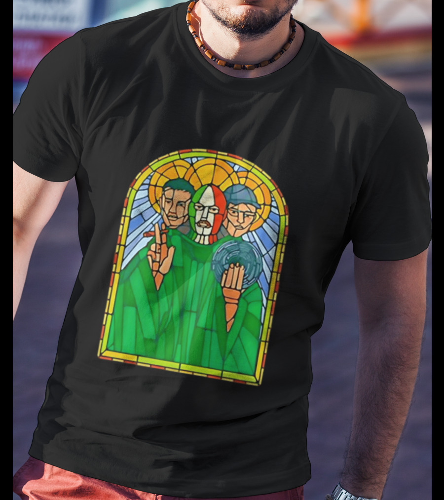 Conor McGregor Khabib Nurmagomedov Dustin Poirier MMA Ultimate Fighting Stained Glass T-Shirt