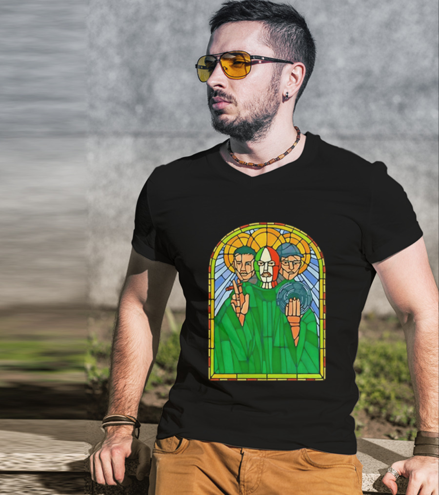 Conor McGregor Khabib Nurmagomedov Dustin Poirier MMA Ultimate Fighting Stained Glass T-Shirt