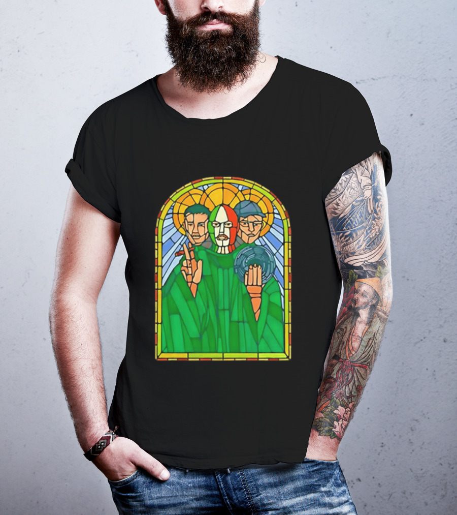 Conor McGregor Khabib Nurmagomedov Dustin Poirier MMA Ultimate Fighting Stained Glass T-Shirt