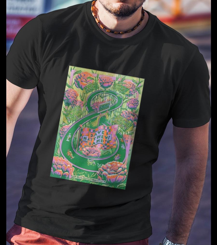 Dave Matthews Band Jun 26th 2026 Ruoff Music Center Noblesville IN Vibrant With Floral And Racing T-Shirt
