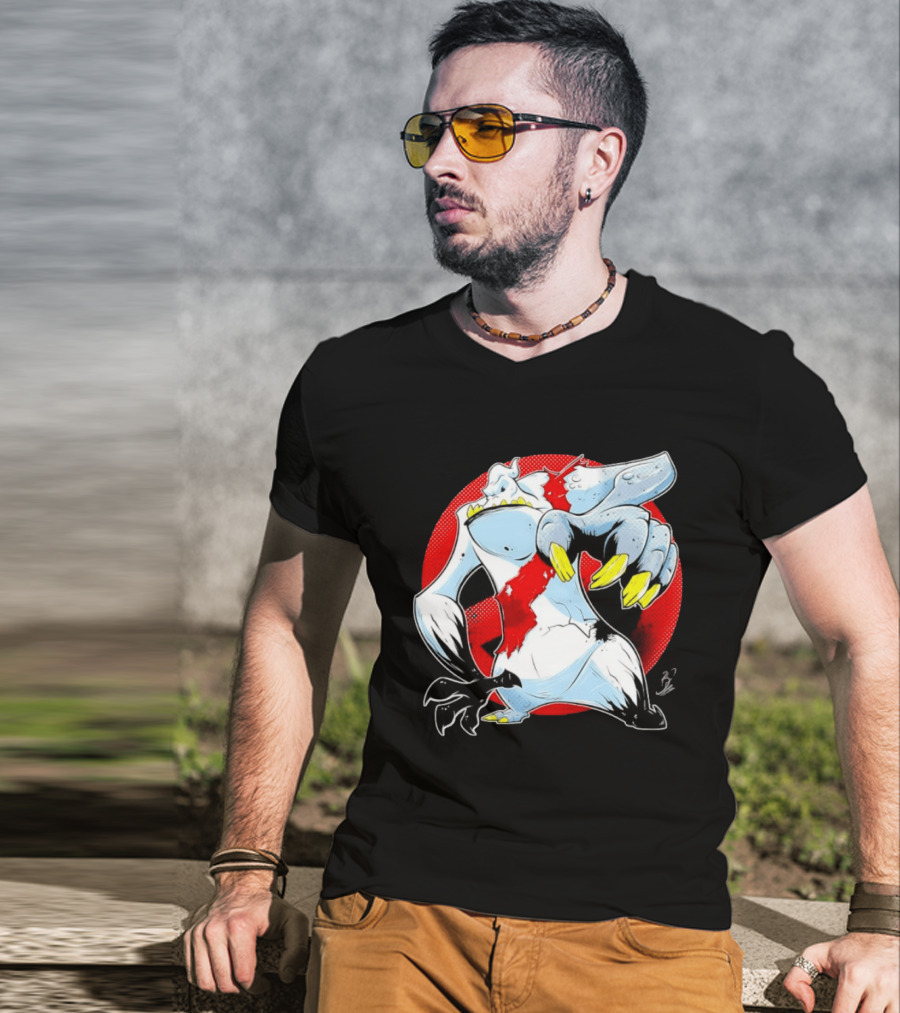 Stay Puft Marshmallow Man Angry Kaiju Ghostbusters Monster Claws T-Shirt