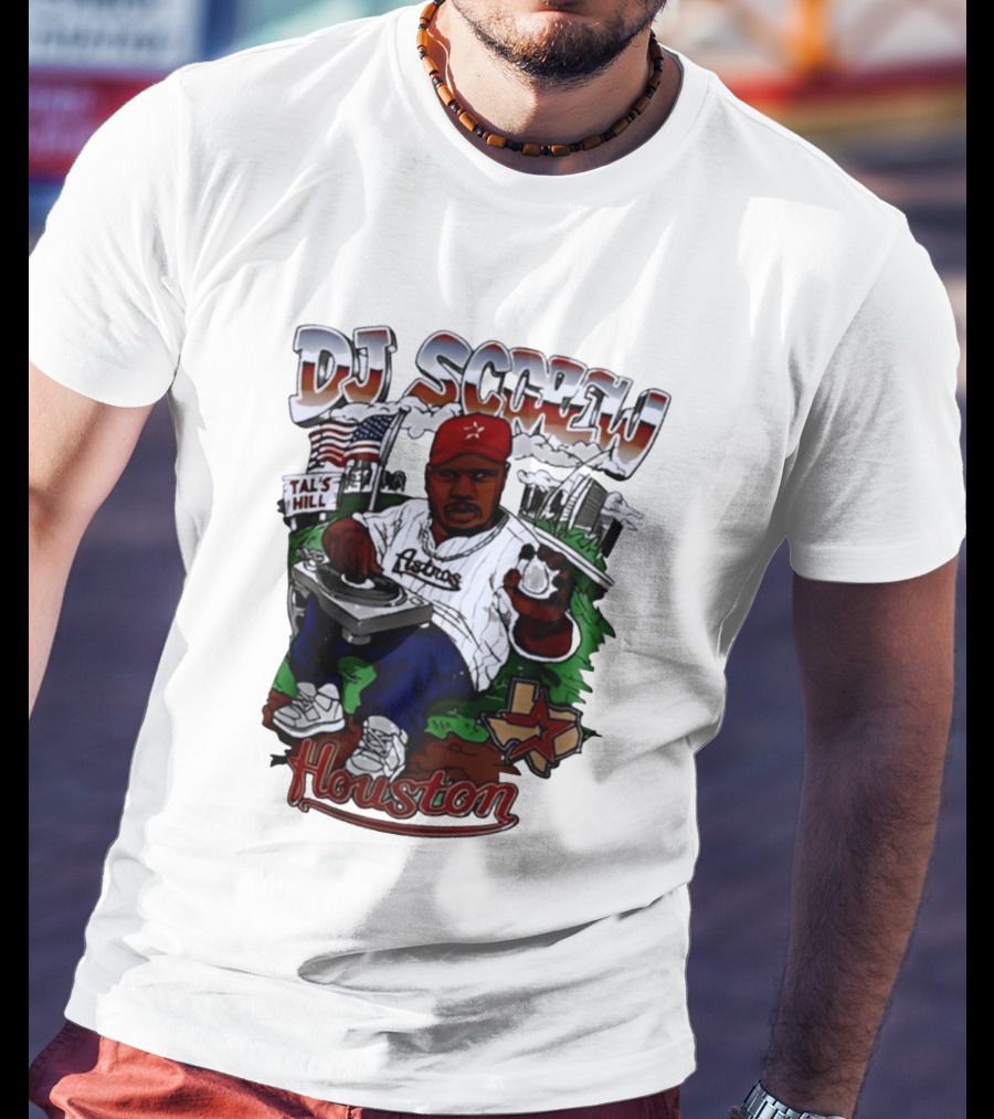 DJ Screw Houston Astros Tal's Hill Baseball DJing T-Shirt