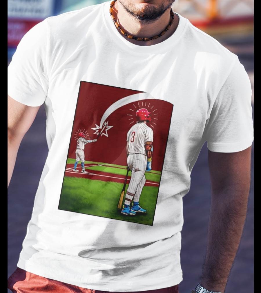 Kyle Schwarber Bryce Harper Philadelphia Phillies MLB Baseball Players T-Shirt
