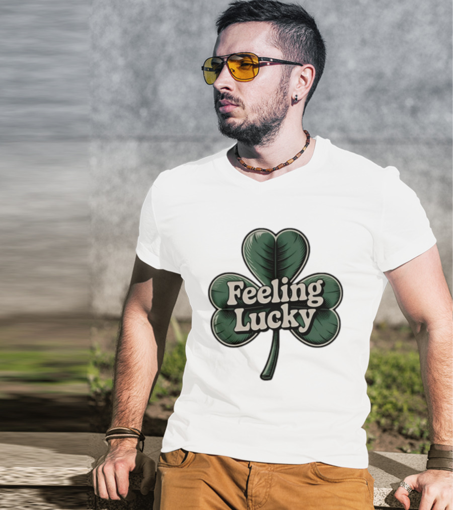 Feeling Lucky Shamrock St. Patrick's Day Clover T-Shirt