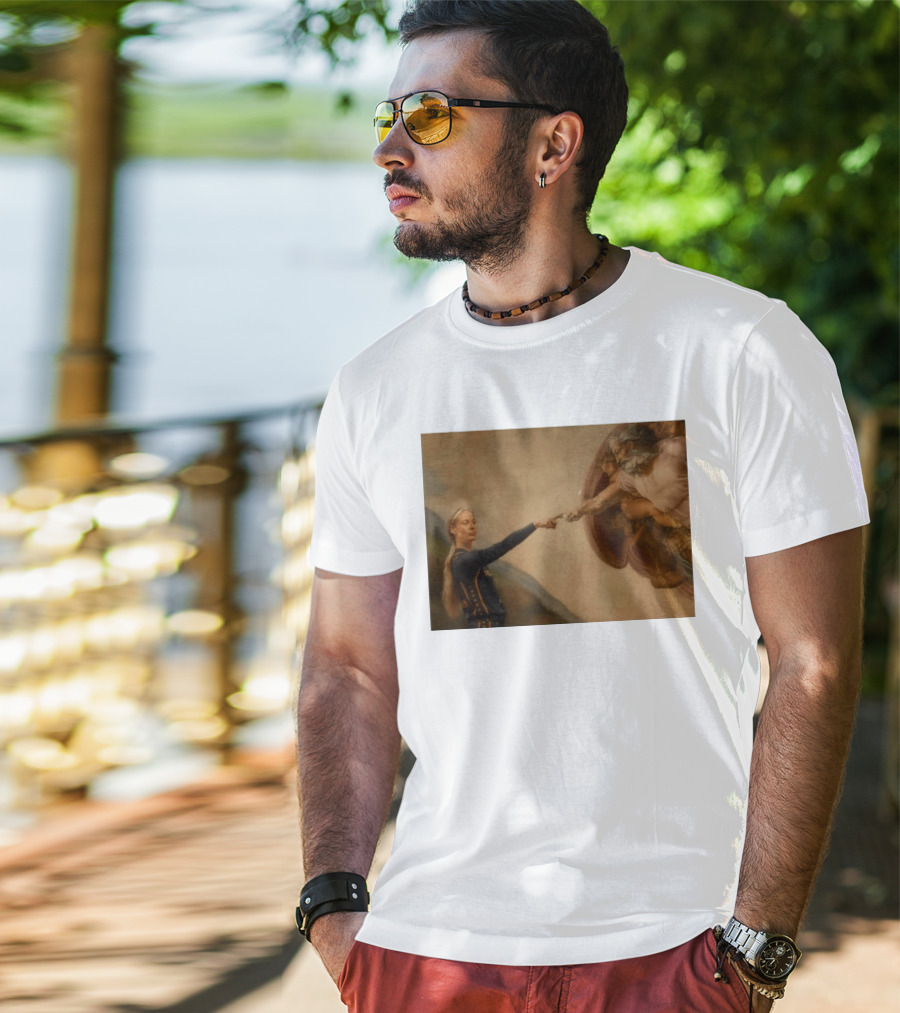 Creation Of Adam Indiana Fever Basketball Player T-Shirt