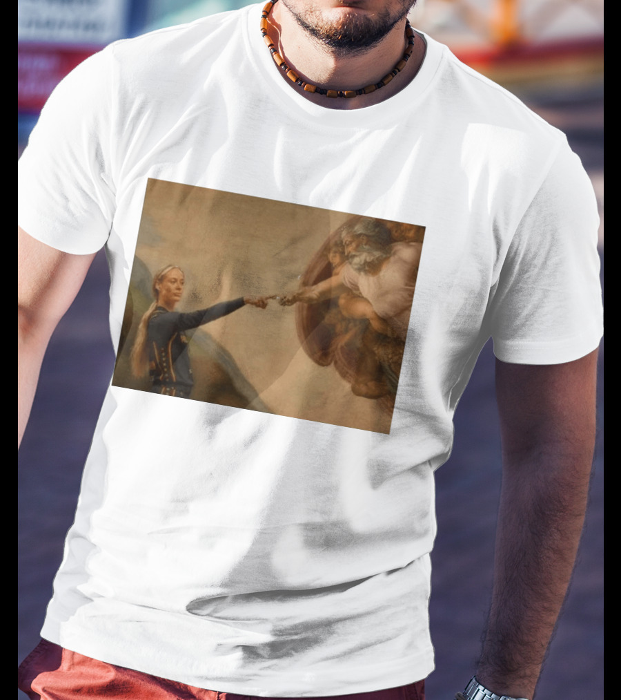 Creation Of Adam Indiana Fever Basketball Player T-Shirt