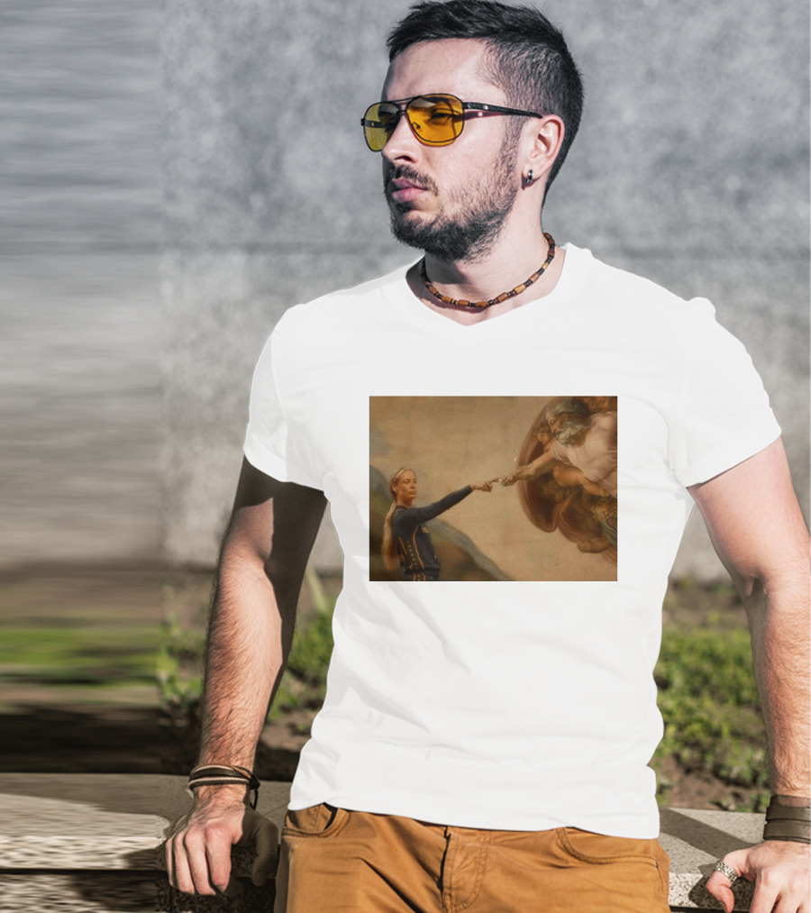 Creation Of Adam Indiana Fever Basketball Player T-Shirt