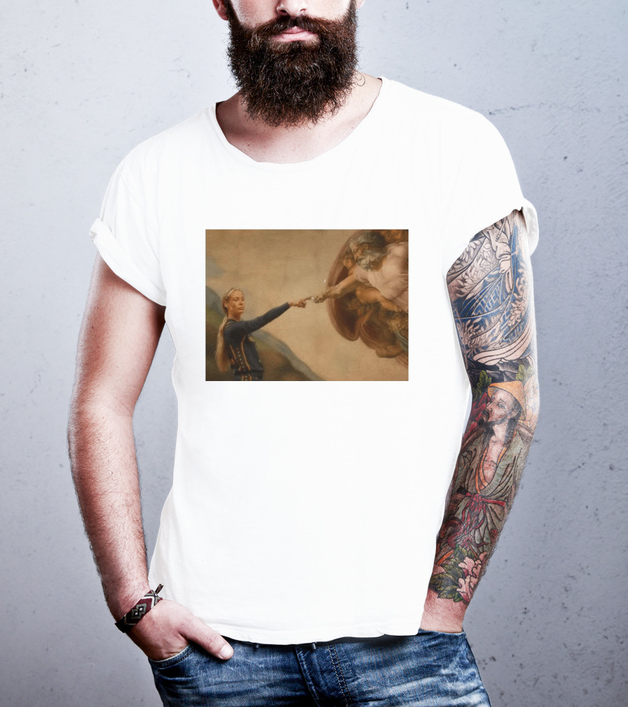 Creation Of Adam Indiana Fever Basketball Player T-Shirt