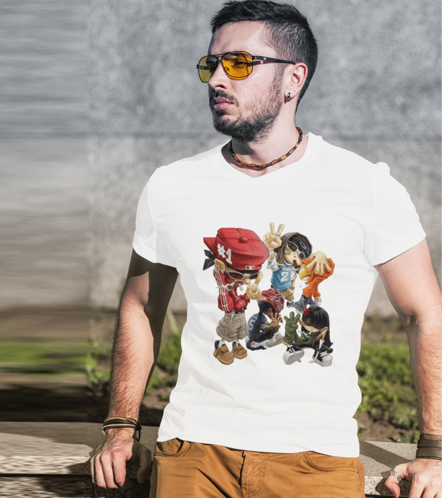 #1 Two Five Hip Hop Street Culture Characters Fashion T-Shirt