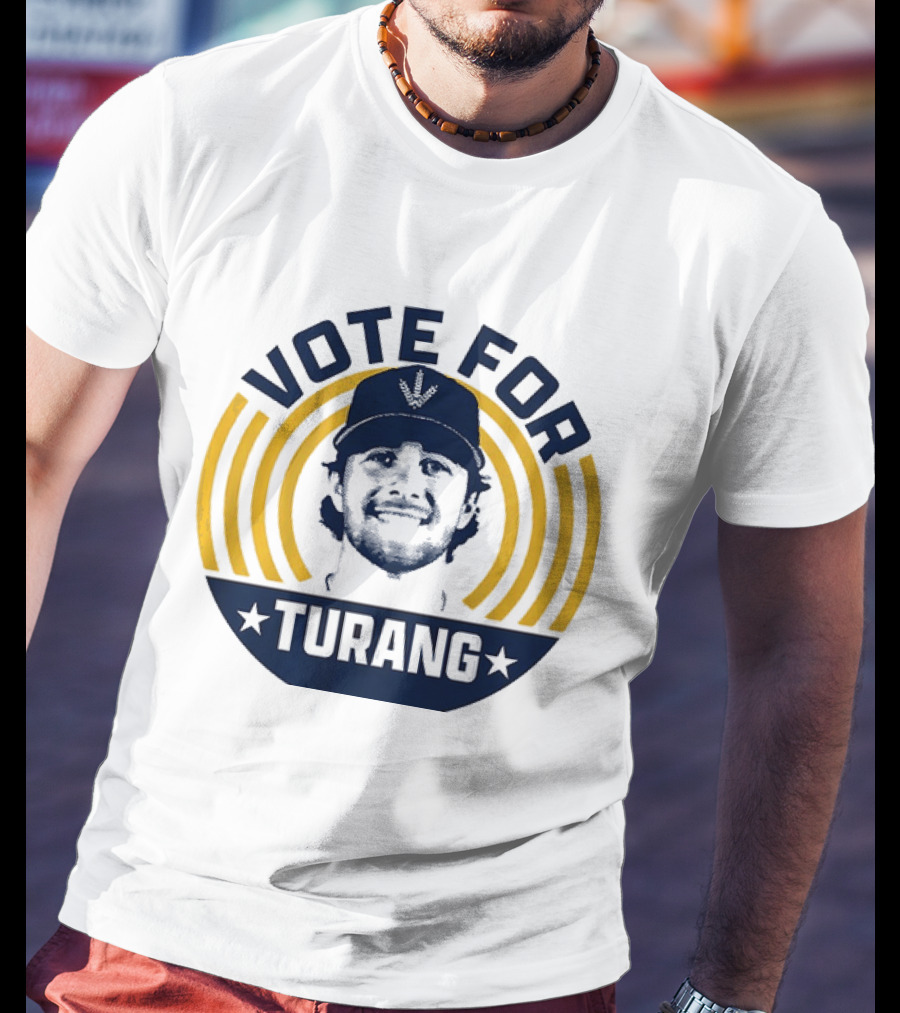 Vote For Brice Turang Milwaukee Brewers Baseball MLB Player T-Shirt