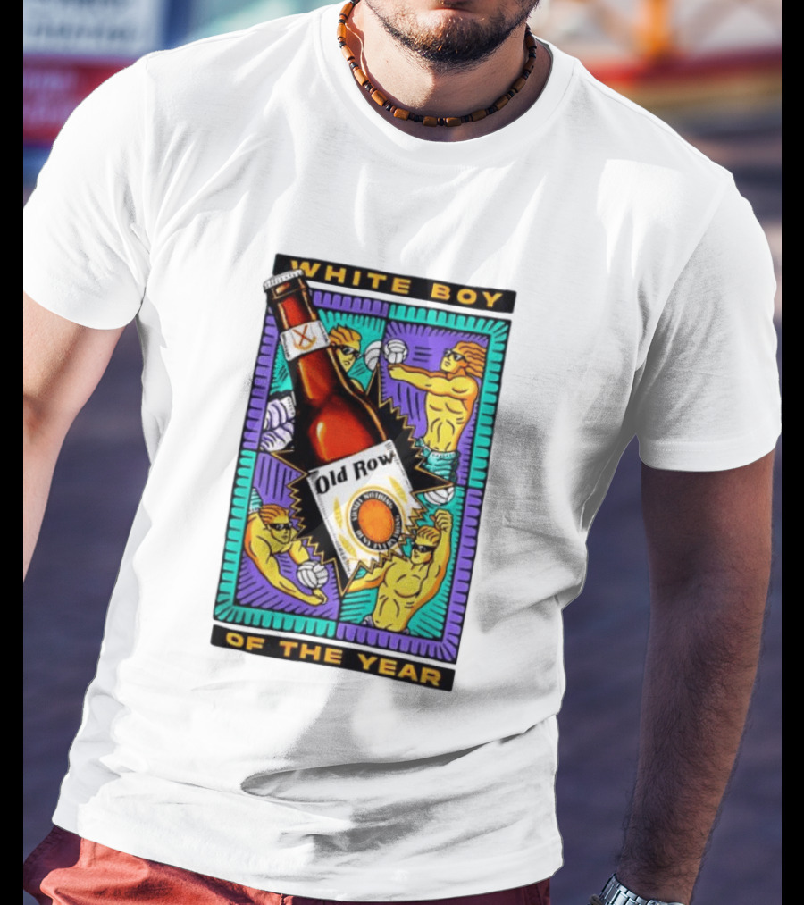 White Boy Of The Year Old Row Admit Nothing Deny Everything Volleyball T-Shirt