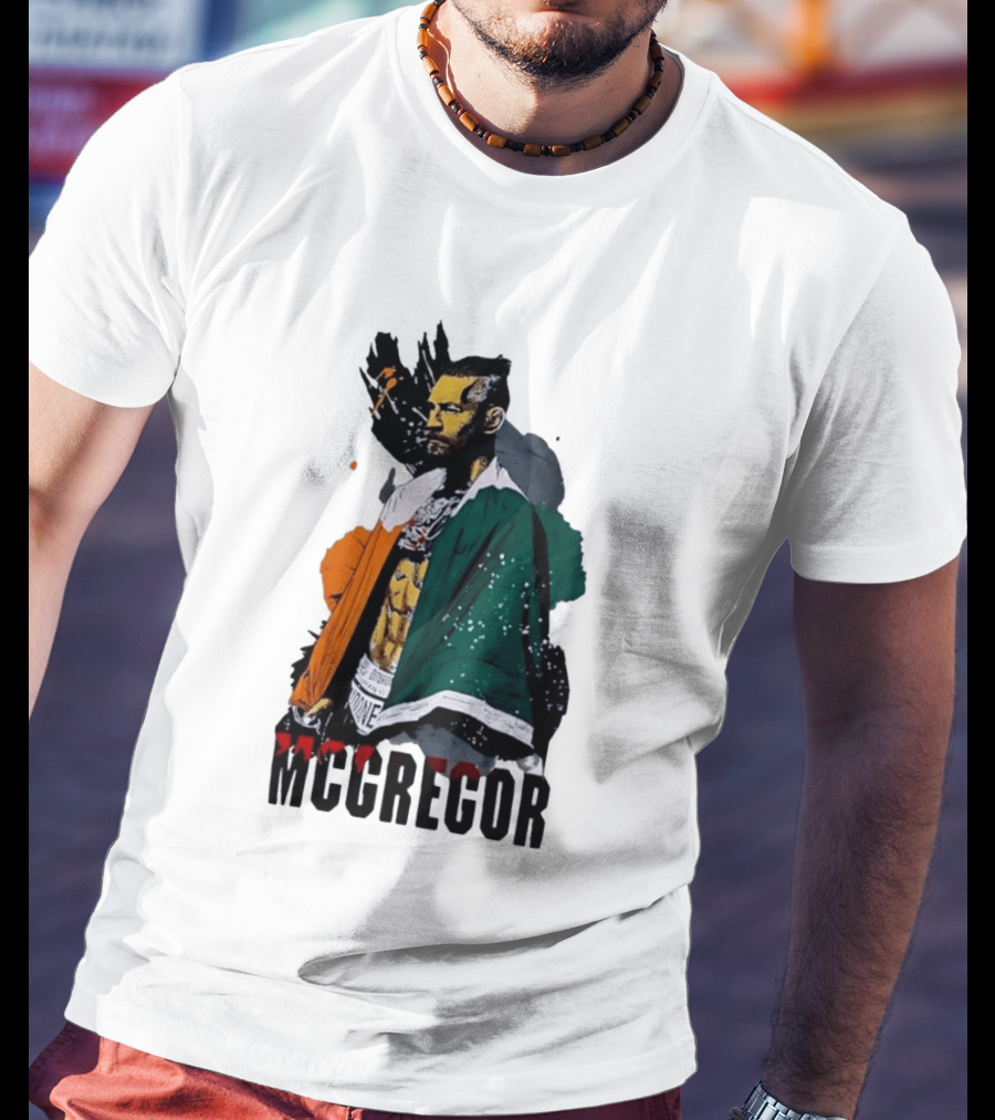 McGregor Irish Flag Warrior In The Cage T-Shirt