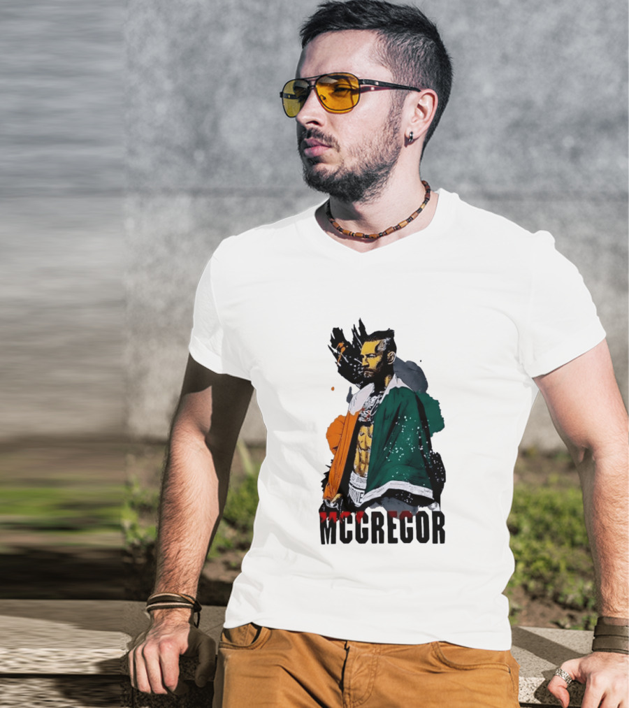 McGregor Irish Flag Warrior In The Cage T-Shirt
