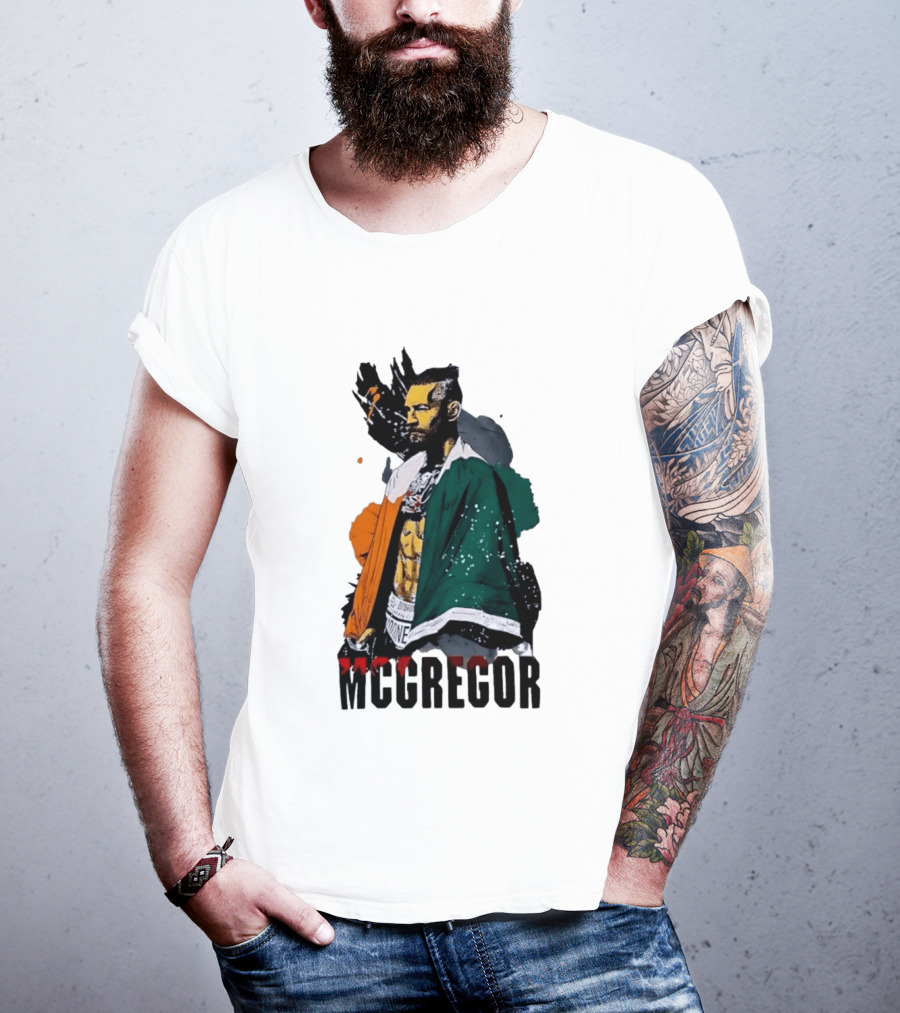 McGregor Irish Flag Warrior In The Cage T-Shirt
