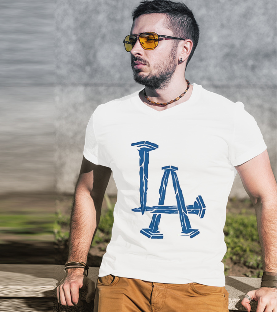 Los Angeles Dodgers LA Nails Baseball Team T-Shirt