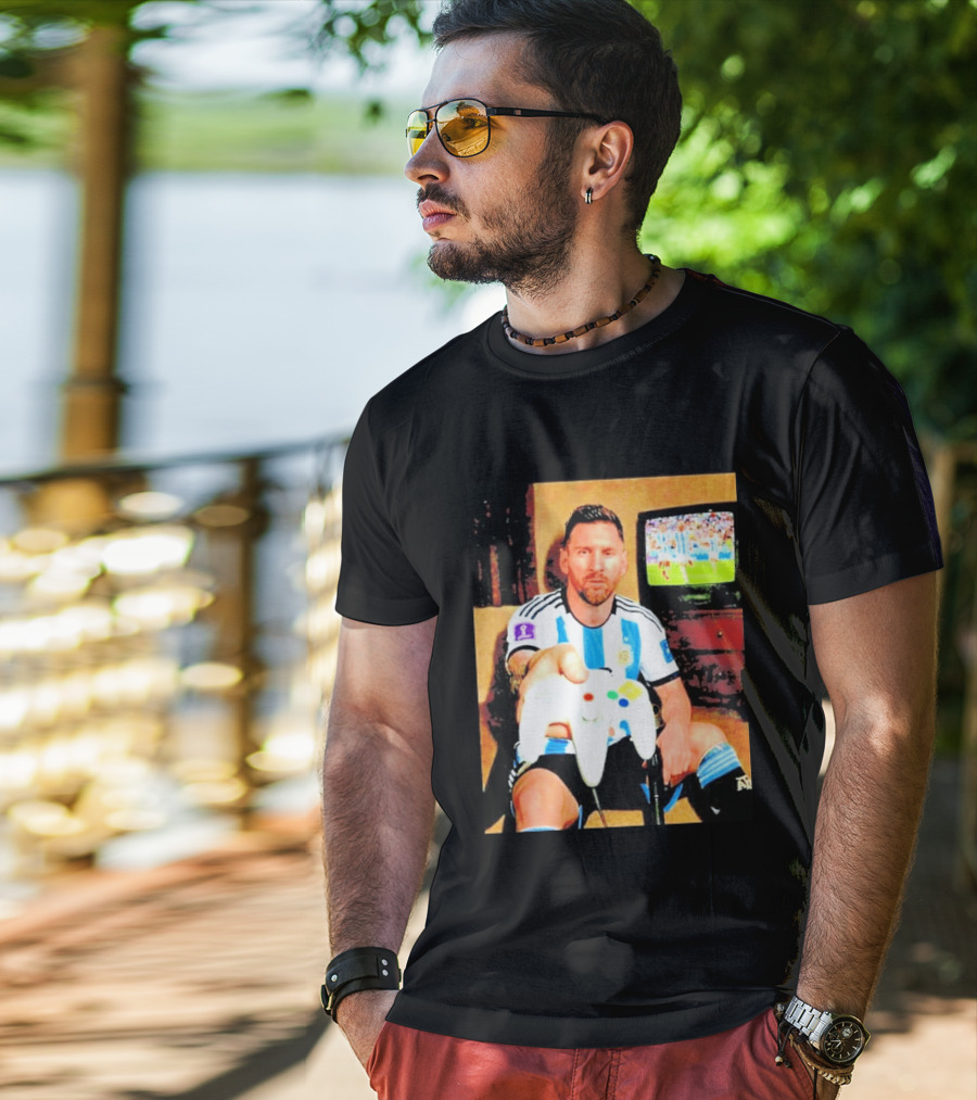 Argentina National Team Icon Lionel Messi Gaming Experience T-Shirt