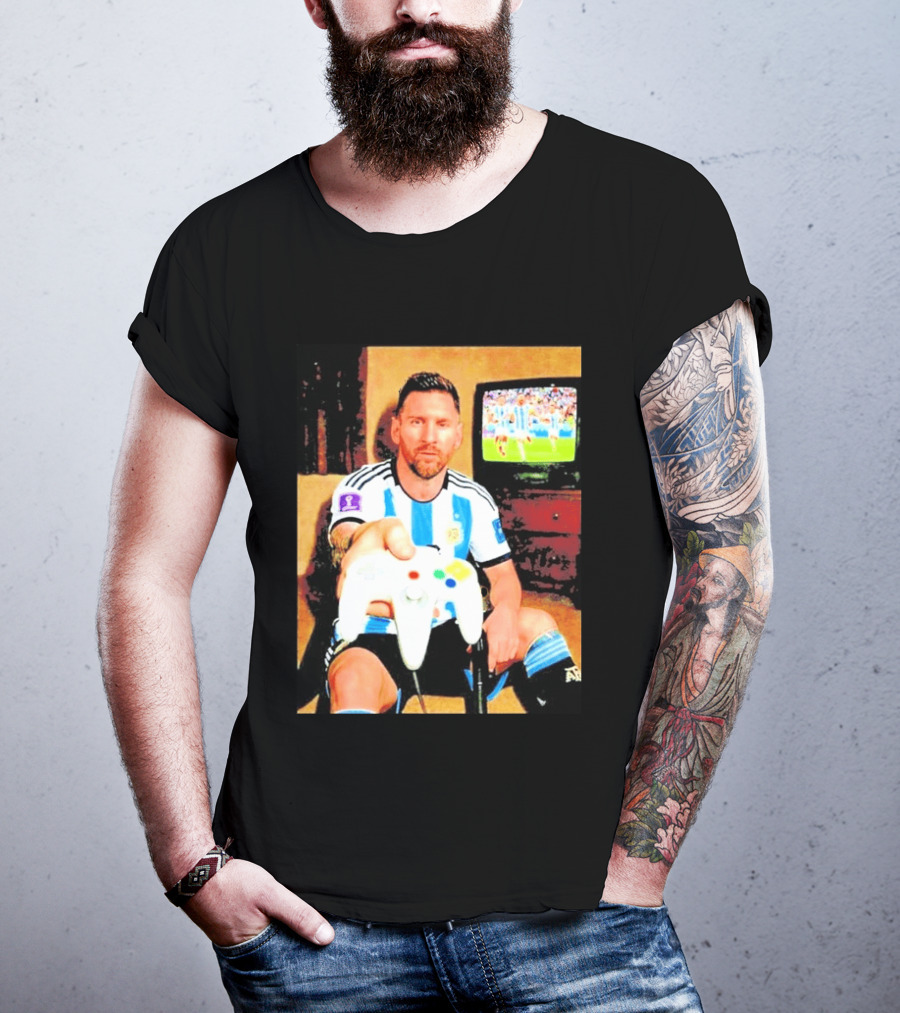 Argentina National Team Icon Lionel Messi Gaming Experience T-Shirt