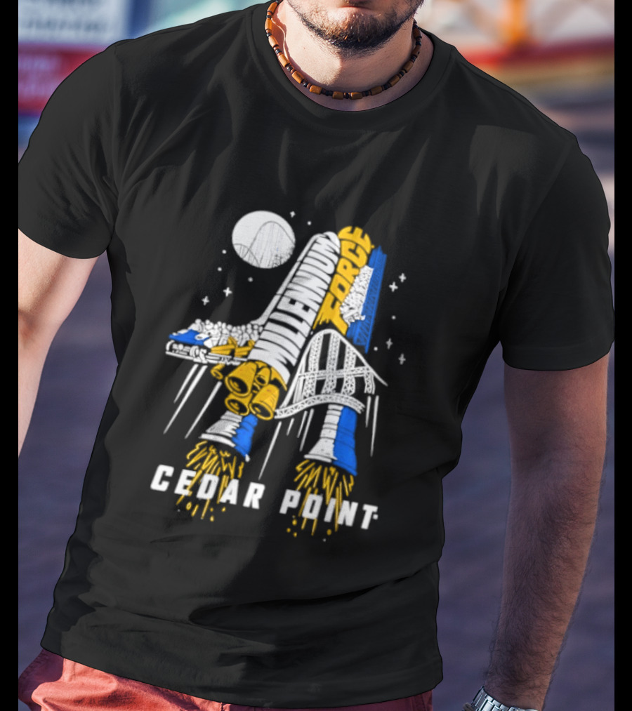 Millennium Force Cedar Point Space Rocket Shuttle Adventure T-Shirt