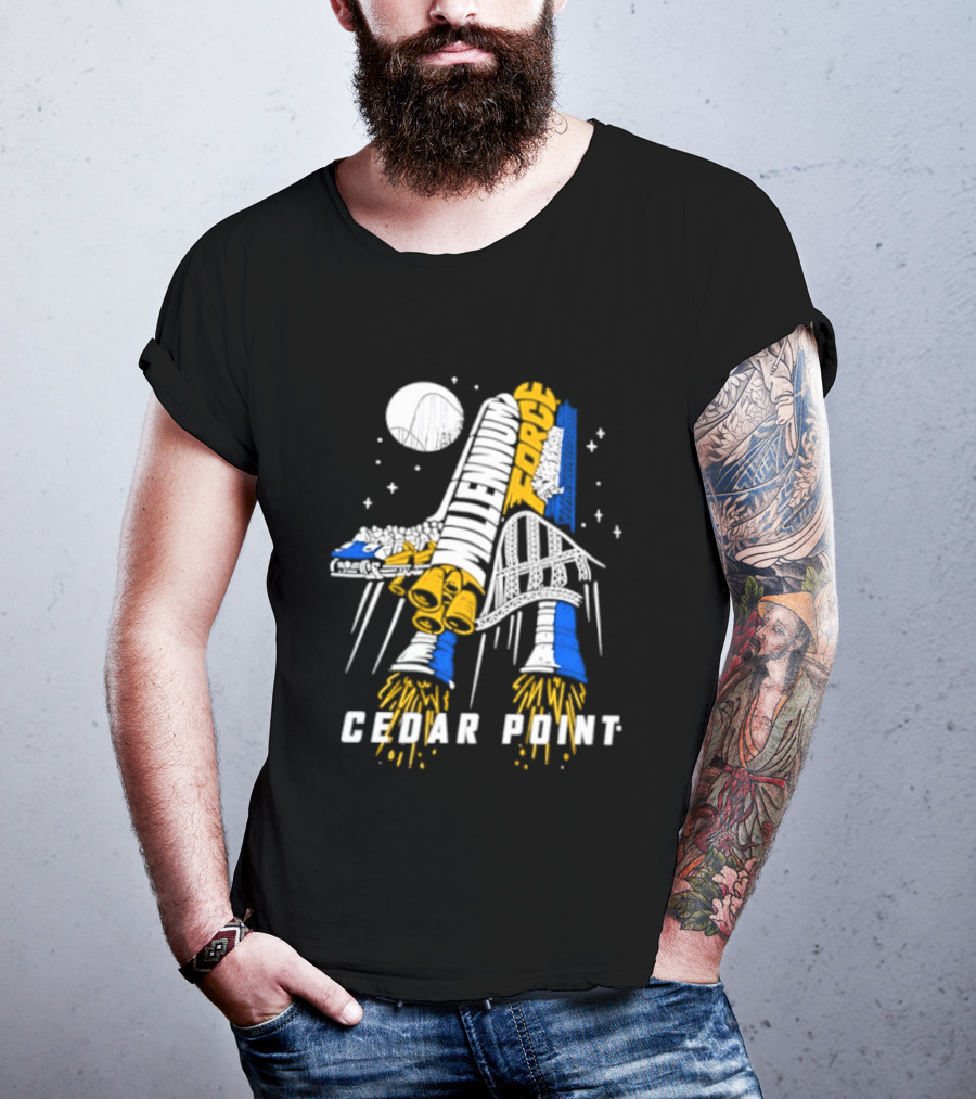 Millennium Force Cedar Point Space Rocket Shuttle Adventure T-Shirt
