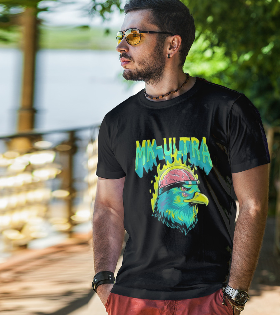 MK Ultra Eagle Brain Helmet T-Shirt