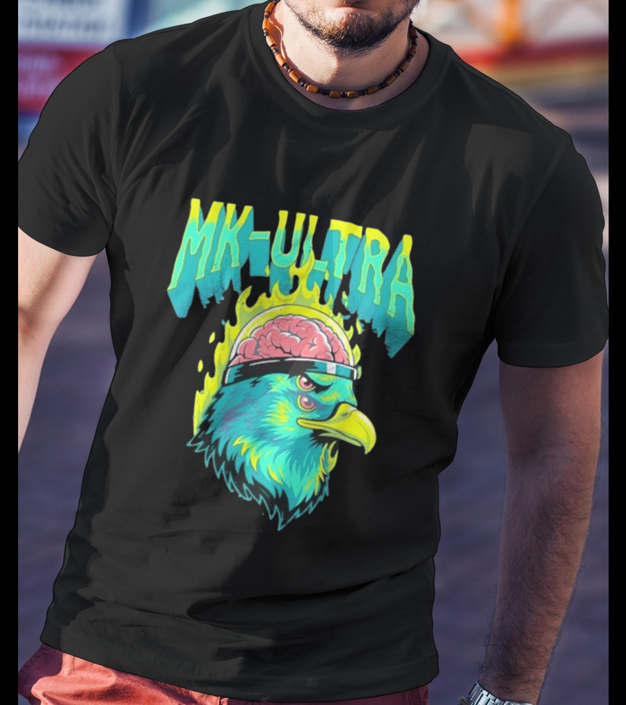 MK Ultra Eagle Brain Helmet T-Shirt