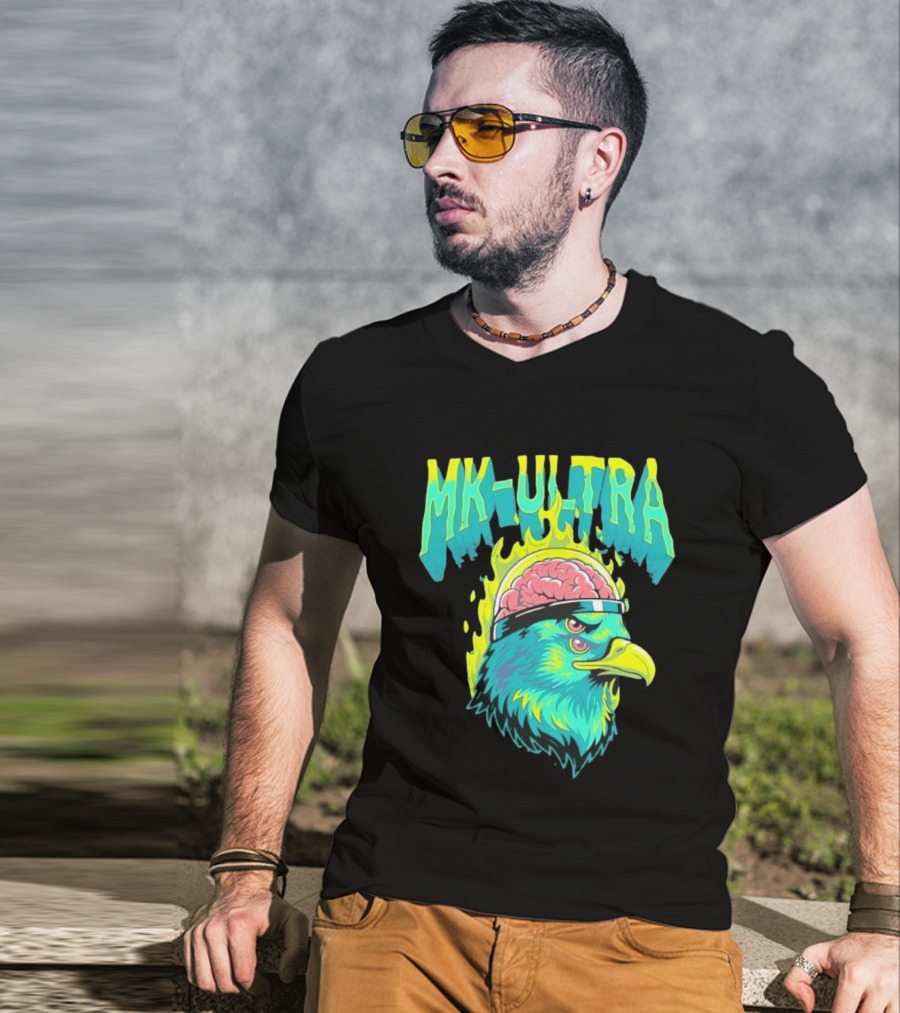 MK Ultra Eagle Brain Helmet T-Shirt
