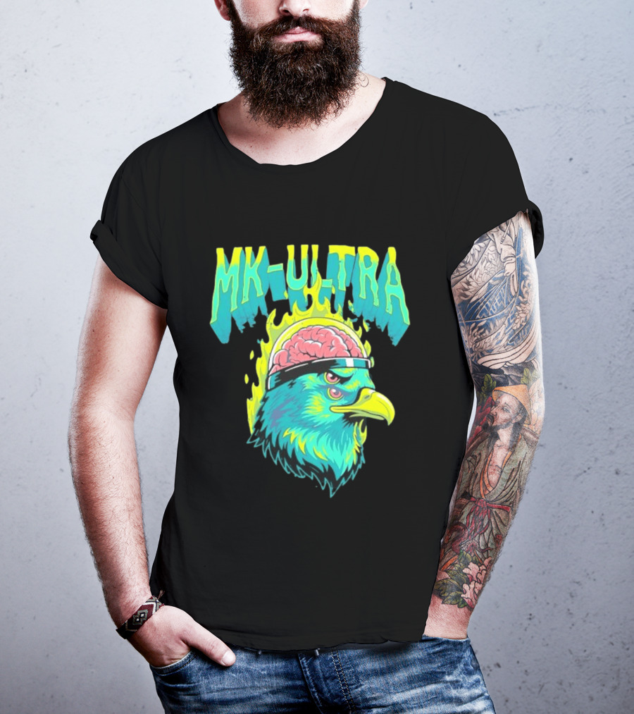MK Ultra Eagle Brain Helmet T-Shirt