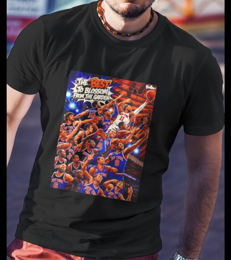 New York Knicks The Best To Blossom From The Garden Walt Frazier Carmelo Anthony Jalen Brunson T-Shirt