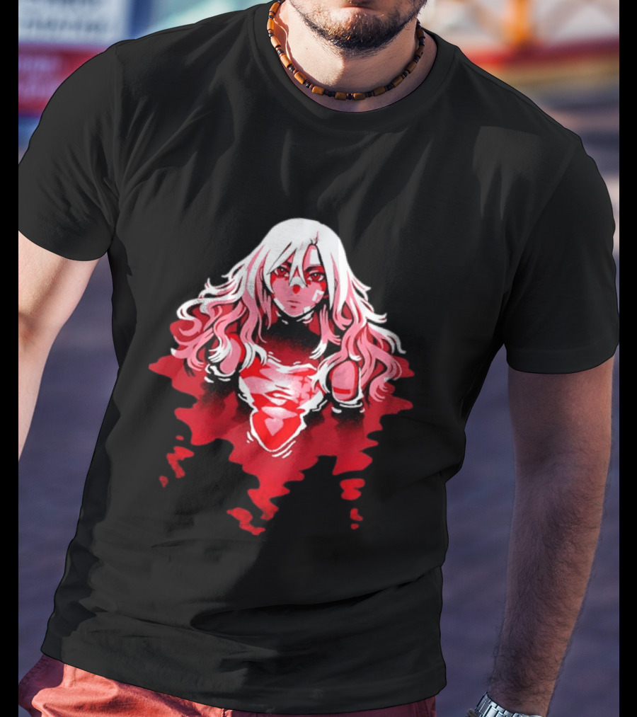 Power Makima Chainsaw Man Red Blood Anime T-Shirt