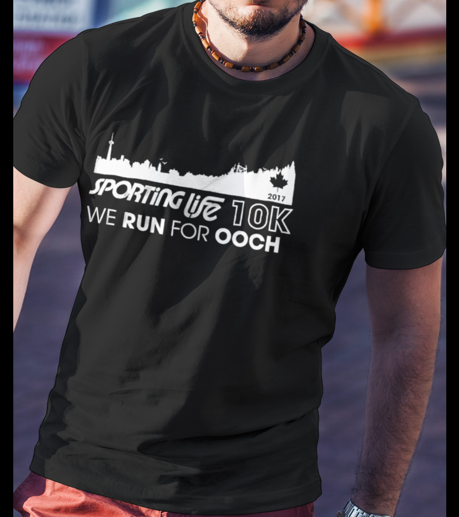 Sporting Life 10k We Run For Ooch Skyline Canada Leaf T-Shirt