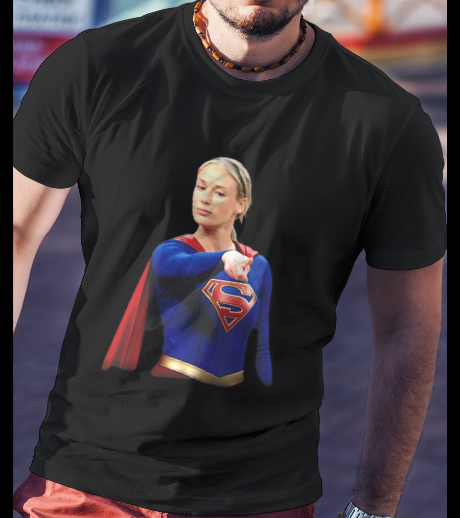 Supergirl Sophie Cunningham Pointing Indiana Fever WNBA T-Shirt